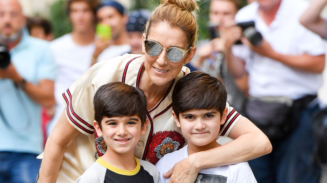 Photos Céline Dion Pose Avec Ses Jumeaux Une Famille Heureuse Voici 