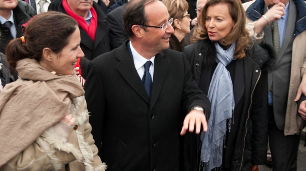 François Hollande en campagne avec sa compagne - Voici